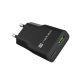 4. NATEC RIBERA GAN SLIM WALL CHARGER 1X USB-A + 1X USB-C 20W BLACK