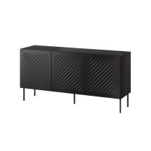 SIENA chest of drawers 150.5x40x75 black matt