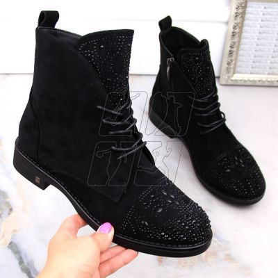 2. Boots with zircons Potocki W WOL176 black