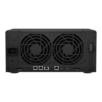5. NAS Synology DS1823xs+; Tower; 8x (3.5" SATA HDD/2.5" SATA SSD); AMD Ryzen V1780B, 8 GB DDR4 ECC SODIMM (max. 32GB), 2x 1GbE RJ-45, 1x 10GbE RJ-45