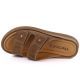 3. Women's brown leather wedge sandals Vinceza 66916