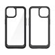 2. Reinforced case with flexible frame for iPhone 15 Plus Outer Space - black