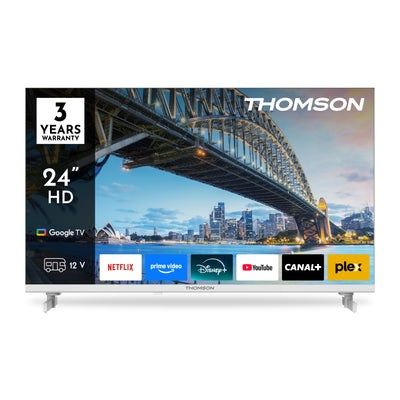 LCD TV 24" THOMSON 24HG2S15CW HD Smart TV Google TV Wi-Fi White