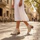 11. Women's beige leather closed sandals Remonte Rieker R8777-60