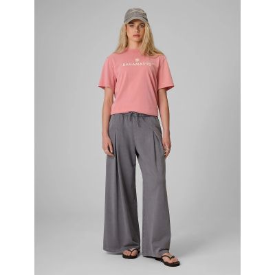 3. Women's wide-leg sweatpants 4F 4FRAW26TTROF2050-24S