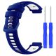 Silicone strap for Garmin G02 - navy blue and white