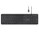 Perixx PERIBOARD-210 scissor wired keyboard, ultra-flat, black
