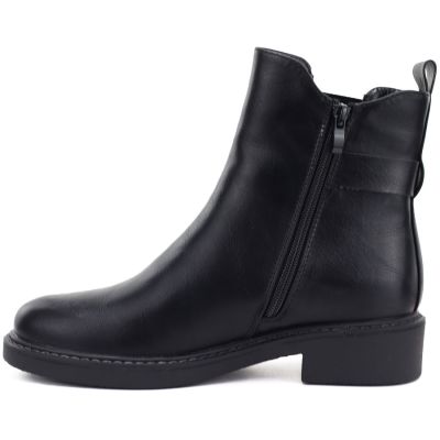 4. Women's ankle boots, insulated, black, M.Daszyński SA252-7