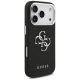 4. Guess Grained Big 4G Classic Logo case for iPhone 17 Pro - black