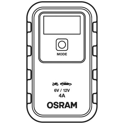 8. BATTERYcharge 904 charger, charging voltage: 6/12 V OSRAM, charging current: 4A, supply voltage: 230V, battery type: AGM/Li-Ion/VRLA