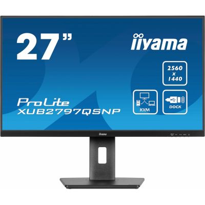 2. iiyama ProLite XUB2797QSNP-B1 monitor 27" 2560 x 1440 px Wide Quad HD LED Black