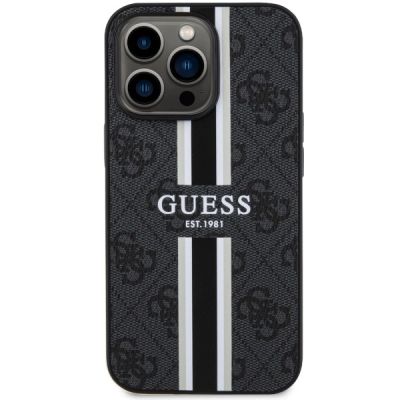 3. Guess GUHMP13LP4RPSK iPhone 13 Pro / 13 6.1" black/black hardcase 4G Printed Stripes MagSafe