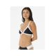 7. RIP CURL Mirage Colour Block Tri Bikini Top, Black