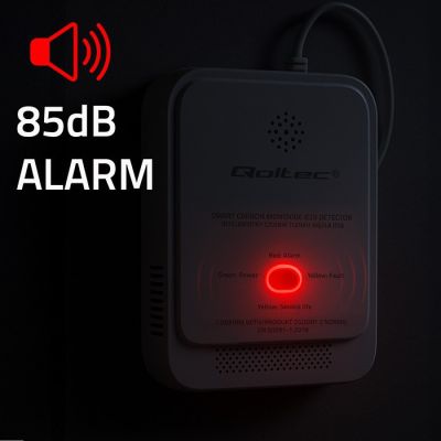 3. QOLTEC CARBON MONOXIDE SENSOR | CO DETECTOR | 85DB LED ALARM