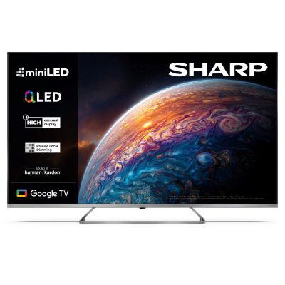 7. SHARP 55JP7265E QLED 55" 4K Ultra HD Google TV Dolby Digital Plus Black