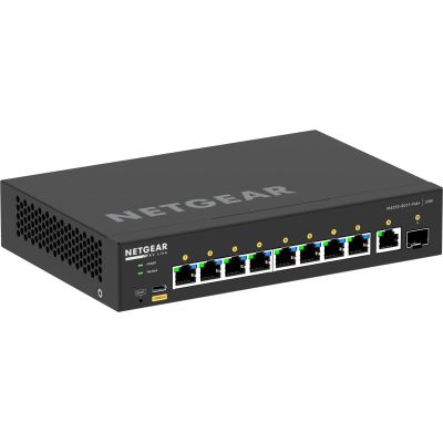 9. Netgear M4250-9G1F (GSM4210PD) Managed Gigabit Switch, 10 Ports, 110 W PoE (PoE+: 8 Ports)