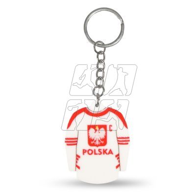 Keychain hockey jersey Poland (Home) SREBBREKH-PL