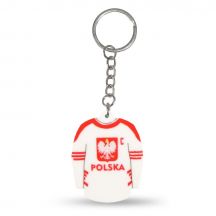 Keychain hockey jersey Poland (Home) SREBBREKH-PL