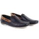 4. Men's navy blue leather loafers Bugatti 321-A2X65-1000-4100