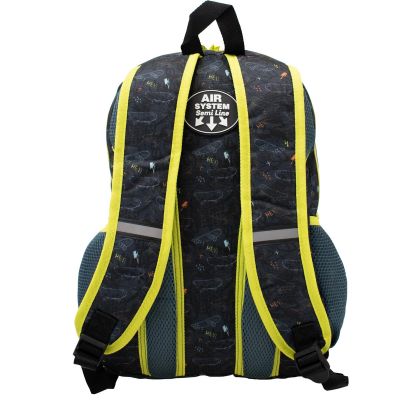 3. YOUTH BACKPACK YELLOW-BLACK SEMI LINE