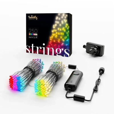 5. Twinkly Strings – 250 RGB+W String Light, transparent cable, Type F plug