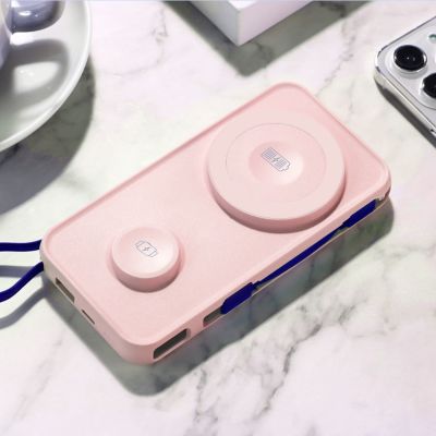 3. Powerbank 3mk PastelUp 10,000mAh 22.5W USB 1A1C - pink