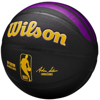 3. Wilson Wilson NBA Team City Collector Los Angeles Lakers Basketball WZ4024114XB