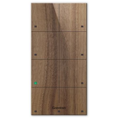 Grenton touch panel / 8 touch fields / TF-Bus / dark wooden front