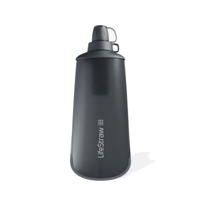 Lifestraw Peak Series Flex Squeeze Bottle 1L filter bottle - dark gray