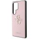 6. Guess Grained Big 4G Logo Small Classic Logo Case for Samsung Galaxy S25 Ultra pink