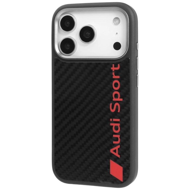 2. Audi R8 Carbon Fiber MagSafe Case for iPhone 17 Pro - Black