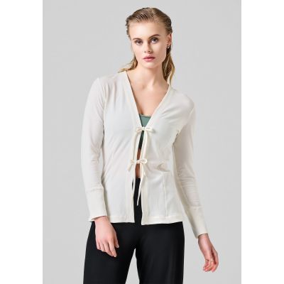 2. CASALL Studio Cardigan Sweatshirt White