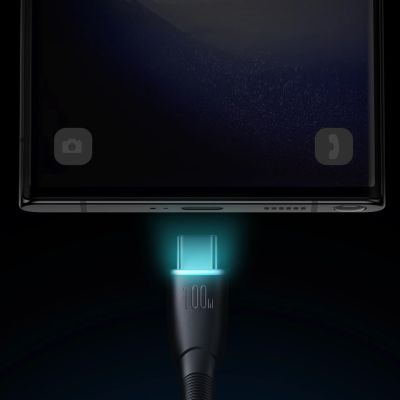 9. Joyroom Starry series SA32-AC6 100W USB-A / USB-C cable 1m - black