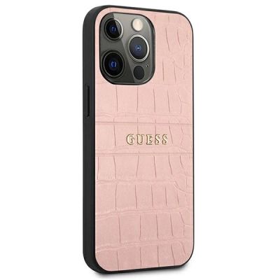 4. Guess Croco Strap Collection iPhone 13 Pro / 13 6.1" Case - Pink
