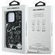 8. Karl Lagerfeld Grained Pattern & Logo MagSafe Case for iPhone 16 Pro Max - Black