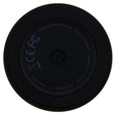 4. Guess Magnetic Script Metal Bluetooth speaker - black