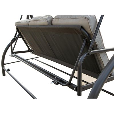 6. NINA GARDEN AND BALCONY SWING 3-SEAT GRAY