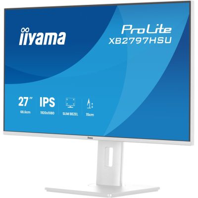 6. iiyama ProLite XB2797HSU-W1 computer monitor 68.6 cm (27") 1920 x 1080 px Full HD LED White