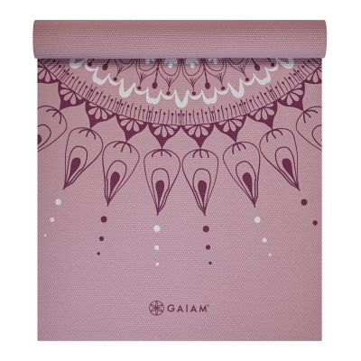 2. Gaiam Here & Now Dusty Rose Yoga Mat 4mm 65272