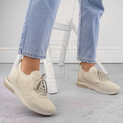 5. Comfortable Remonte W RKR693 beige sports shoes