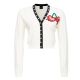 5. PINKO SHORT CARDIGAN WITH EMBROIDERED CHERRIES