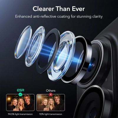 5. ESR Armorite Camera Cover for iPhone 16 / 16 Plus / 17 - Black