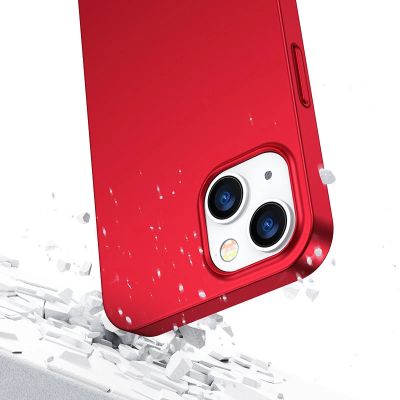 6. Joyroom 360 Full Case front and back cover for iPhone 13 + tempered glass screen protector red (JR-BP927 red)