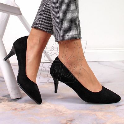 5. Pumps stilettos black suede W Sergio Leone