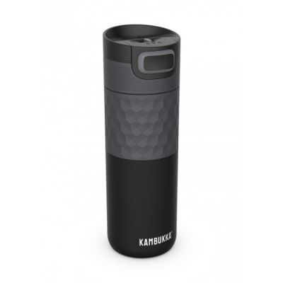 Kambukka Etna Grip Thermal Mug 500ml, Black Steel