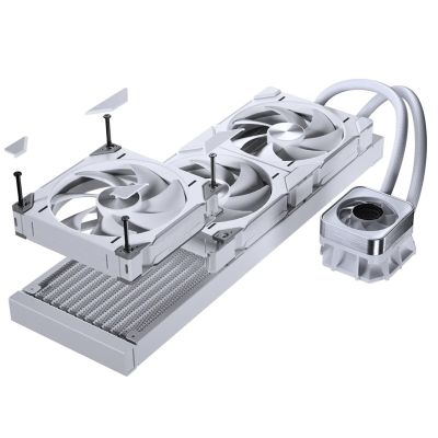 7. PHANTEKS Glacier One 420D30 X2 DRGB AiO Water Cooling - 420mm, White