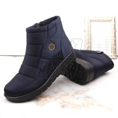 5. News W EVE437B wedge snow boots, navy blue