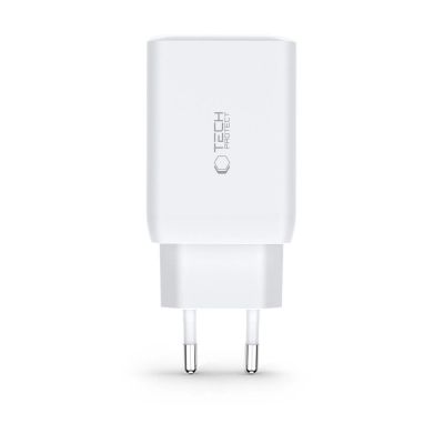 3. Tech-Protect C65W charger 2x USB-C PD 65W / USB-A QC 3.0 - white