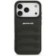 3. Mercedes AMG Leather Debossed Lines Logo case for iPhone 18 Pro / 17 Pro - black