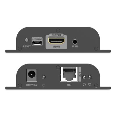 5. Additional receiver for DS-55353, extender via twisted pair cat.6 HDMI 4K/60Hz over IP 1G or up to 120m/200m with PoE